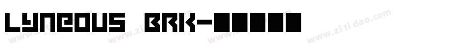Lyneous BRK字体转换